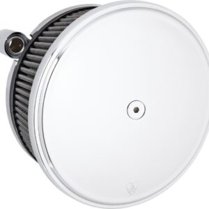 Big Sucker Stage II Air Cleaner Including Stage II Smooth Air Cleaner Cover Chrome, Red Pre-Oiled Filter Chrome