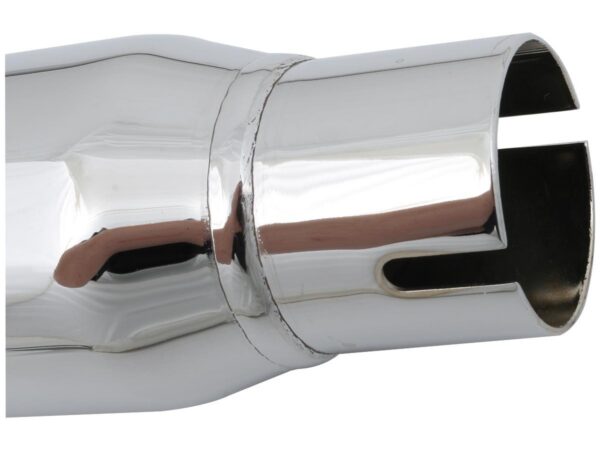 Universal Fishtail Muffler With slider for right-side-installation Chrome — изображение 2