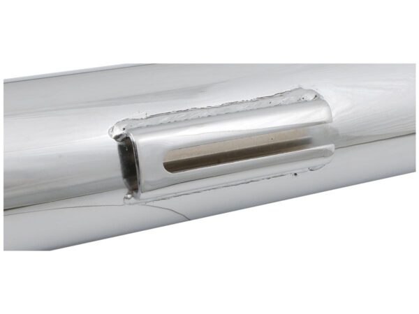 Universal Fishtail Muffler With slider for right-side-installation Chrome — изображение 4