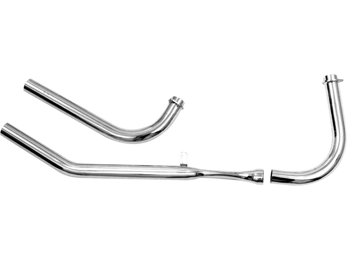 Upsweep Squish Pipe for 66-69 Rigid Frames Headers Chrome 1,75"