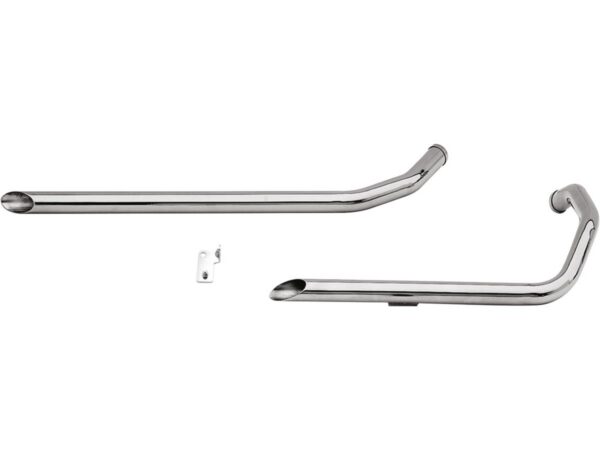 Rigid Frame Shotgun Slash Cut Drag Pipes for Sportster Models Chrome 1,75"