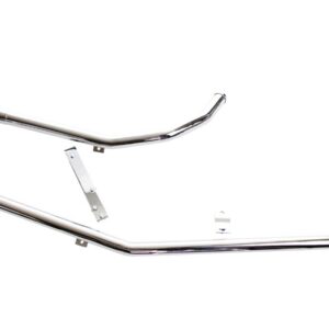 Upsweep Fishtail Pipe Set For Sportster Engines in Rigid Frames Chrome 1,75"