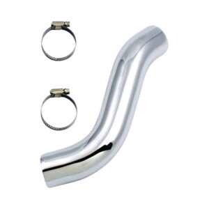 Paughco Exhaust Heat Shields Independent Dual Headers Chrome Rear