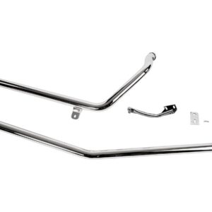 Upsweep Drag Pipes for Sportster Models Straight Cut for Sportster Engines in Rigid Frames Chrome 1,75"