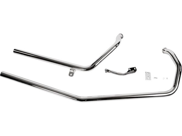 Upsweep Drag Pipes for Sportster Models Straight Cut for Sportster Engines in Rigid Frames Chrome 1,75"