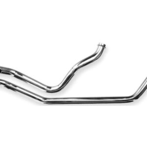 Gooseneck 2-Piece Drag Pipes Shovel Engine in Rigid Frame Chrome 1,75"