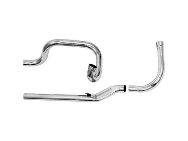 Independent Dual Headers for Panhaeds and Shovels Chrome