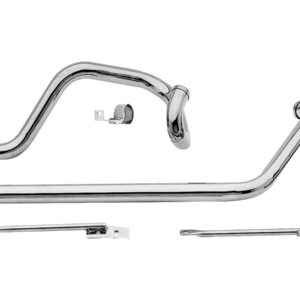 Independent Dual Headers for Softail Models Chrome 1,75"