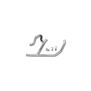 Paughco Exhaust Heat Shields Single Cross Over Exhaust Chrome Rear