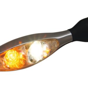 Micro 1000 PL LED Turn Signal/Position Light Chrome Satin Clear LED