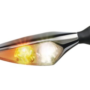 Micro Rhombus PL LED Turn Signal/Position Light Front Right Chrome Clear LED