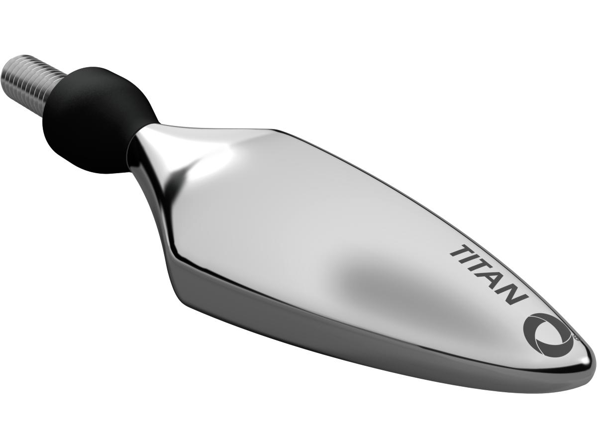 Micro Rhombus Titan LED Turn Signal Front Left/Rear Right Titanium Polished Clear LED