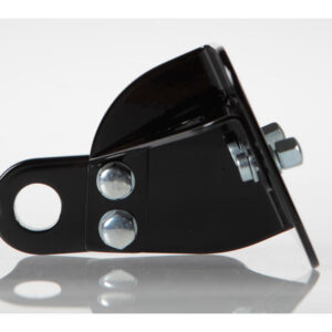 Short Side Mount License Plate Bracket Black Gloss