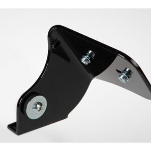 Short Side Mount License Plate Bracket Black Gloss