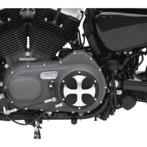 Cross Clutch Cover 6-hole Bi-Color Anodized
