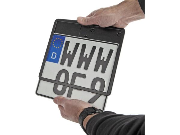 Inside License Plate Base Plate German Size 200x180mm Aluminium Polished — изображение 4