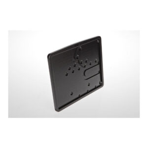 Inside License Plate Base Plate German Size 200x180mm Black Satin