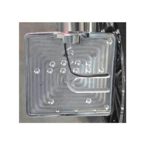Inside License Plate Base Plate German Size 200x240mm Aluminium Polished