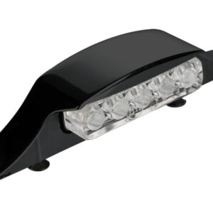 Down and Inside LED License Plate Light Black Satin