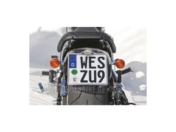 Mid-Mount License Plate Base Plate Adapter Black