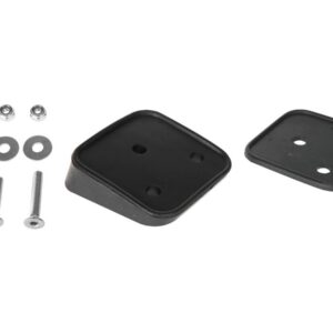 Down and Inside Universal License Plate Bracket Black