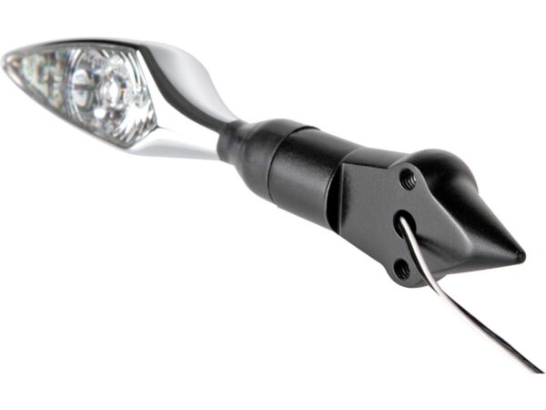Down and Inside License Plate Turn Signal Bracket Flat Black — изображение 4
