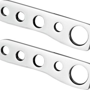 Low Headlight Bracket for Springer Lowering headlamp Polished