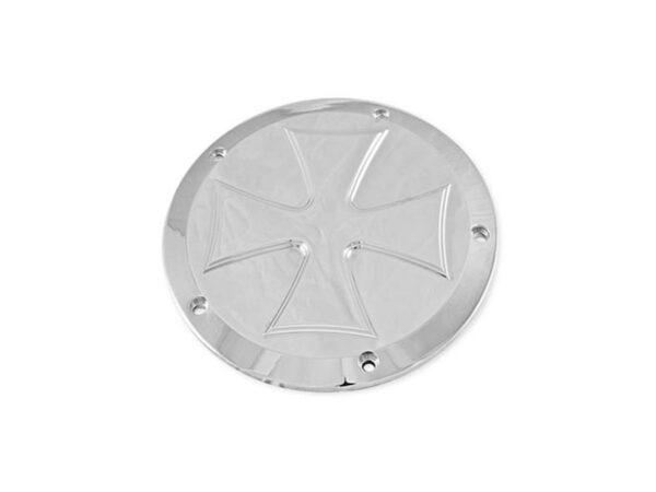Iron Cross Derby Cover 6-hole Aluminium Polished
