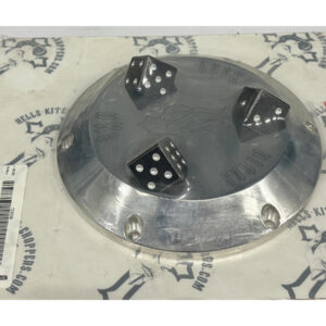 Dice Derby Cover 6-hole Aluminium Polished