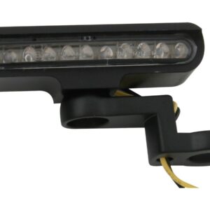 Stripe LED Turn Signal with Mirror Mount Black Clear LED