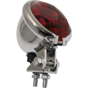 Bates Style LED Taillight Chrome LED
