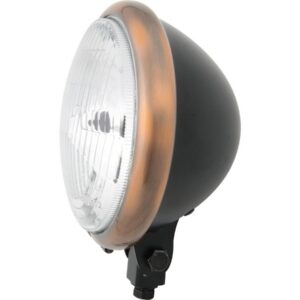Bates Style 5 3/4" Headlight Black Halogen