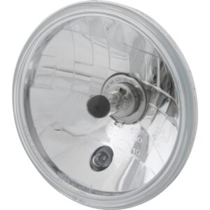7" H4 Headlight Insert with Clear Lens and Parking Light With parking light Chrome Clear H4