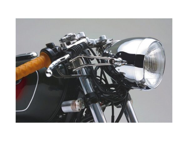 Vintage 5 3/4" Headlight Chrome H4