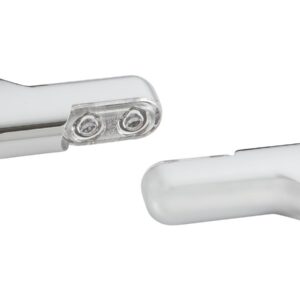 Direct Bolt-On LED Turn Signal Amber LED configuration Chrome Clear LED
