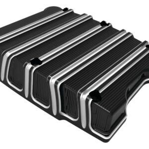 10-Gauge Rocker Box Cover Black Cut Anodized