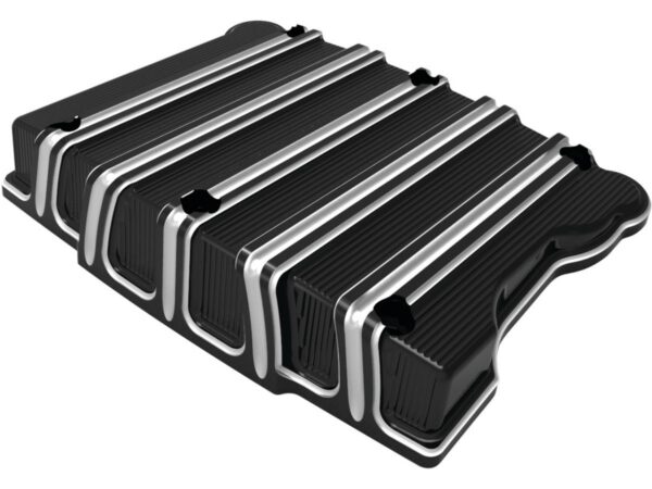 10-Gauge Rocker Box Cover Black Cut Anodized