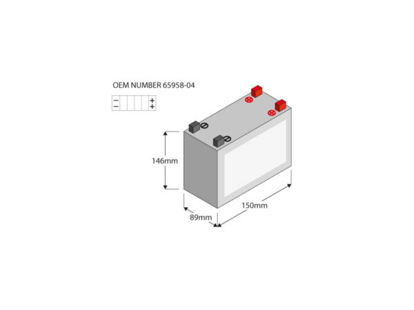 Quadflex AGM Battery AGM, 240 A, 16.5 Ah — изображение 3