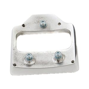 Mid-Mount License Plate Base Plate Adapter Aluminium Polished