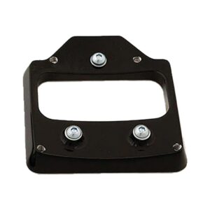 Mid-Mount License Plate Base Plate Adapter Black