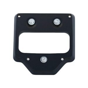 Mid-Mount License Plate Base Plate Adapter Black Satin