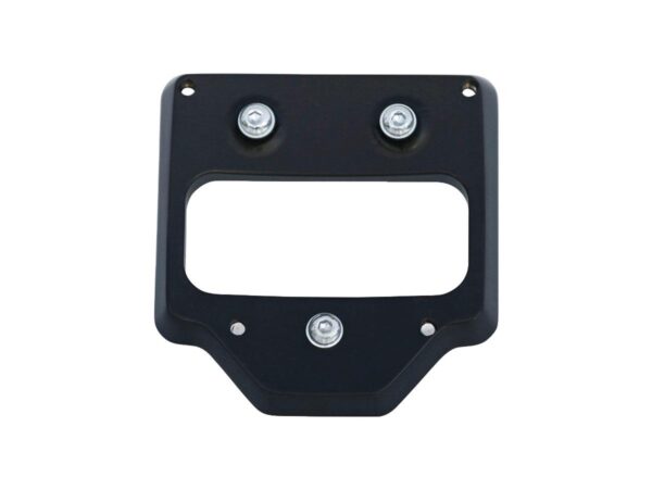 Mid-Mount License Plate Base Plate Adapter Black Satin