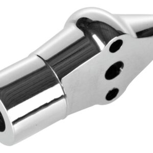 Down and Inside License Plate Turn Signal Bracket Aluminium Polished