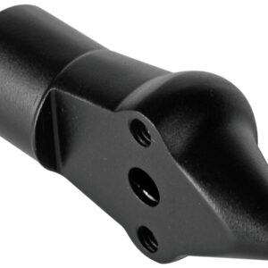 Down and Inside License Plate Turn Signal Bracket Flat Black