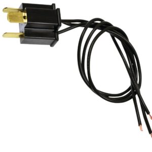 Headlight Connectors H4 Headlight Male Black