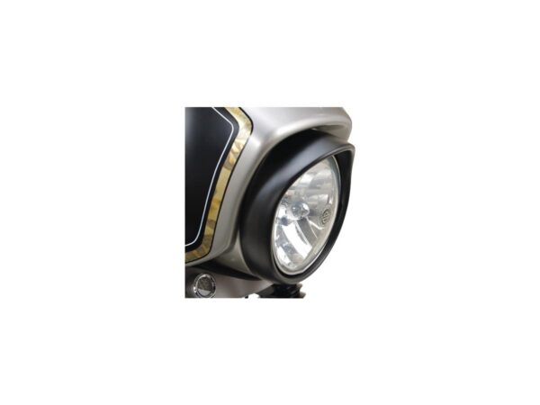 Smooth 7" Headlamp Trim Ring Black