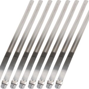 Exhaust Wrap Stainless Steel Locking Ties 9" long, 12mm wide (Pack of 8)