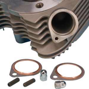 Exhaust Mounting Gasket Kit Paper Backed Gasket with Firering and Acorn Nuts Kit 1