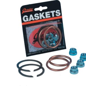 Exhaust Mounting Gasket Kit Copper Crush Rings and Flange Nuts Kit 1