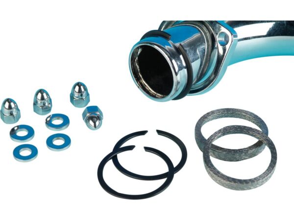 Exhaust Mounting Gasket Kit Graphite Knitted Wire Gaskets and Acorn Nuts Kit 1